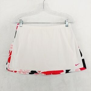 Nike Dry-Fit White Red Black Athleisure Casual Summer Girls Skorts P6472